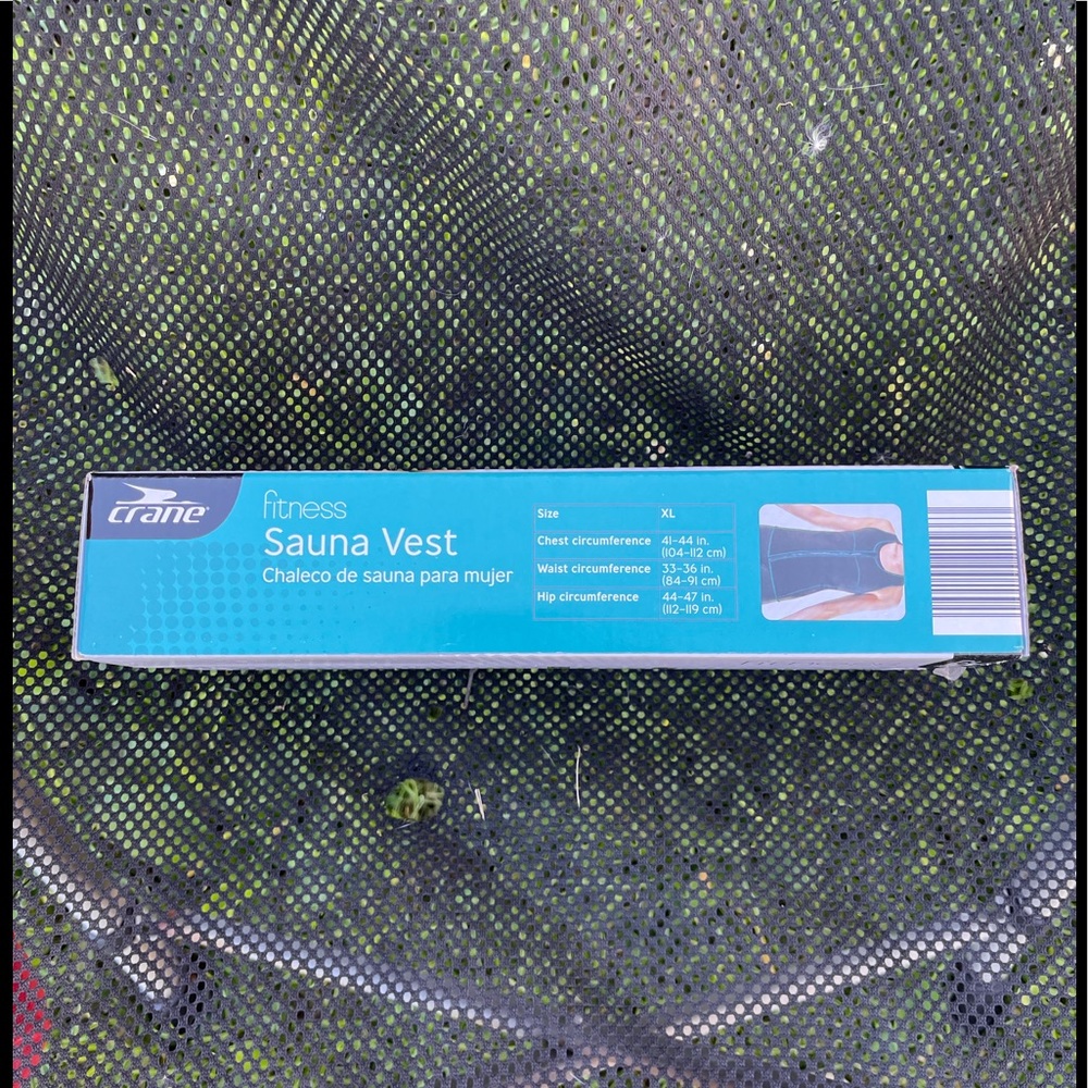 Crane Brand Sauna Vest Black With Teal Stitching - Picture 5 of 8